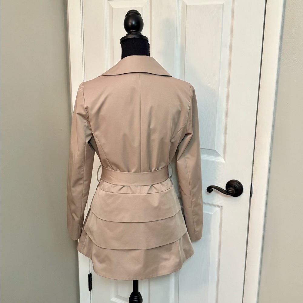 Chic Tan Ruffled Hem Jacket🤎 - Picture 5 of 8